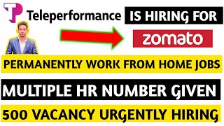 Permanently Work From Home Jobs  Teleperformance Is Hiring For Remote Jobs Profile  Urgently [upl. by Eslek120]