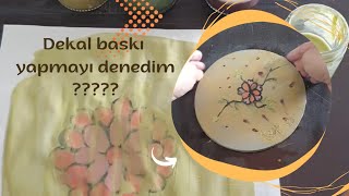 Seramik çamuru üzerine dekal baskı denemelericlay art easy andbeautifulvideo youtube ceramics [upl. by Fawcette]