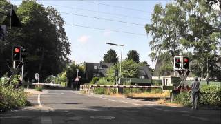 BÜ Forsthaus  Bahnübergänge an der RheinNiersBahn 1080p [upl. by Ativ]