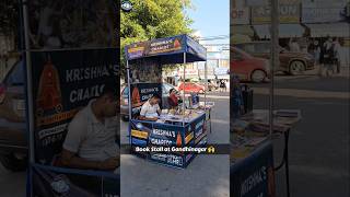 Book Stall at Gandhinagar 🙌 bookstall harekrishna iskcon haribol bookdistribution prabhupada [upl. by Hinze]