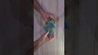 Paper Transforming Ninja Star  8Pointed Ninja Star  Ninja Star Origami craft diy shorts art [upl. by Savdeep306]