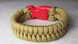 How to make a Fishtail Paracord Bracelet by ParacordKnots [upl. by Notsla]