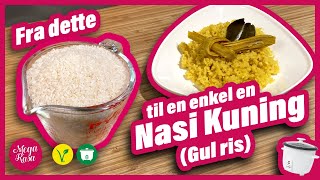 GRUNNLEGGENDE Lag enkelt gul ris Nasi Kuning med en riskoker [upl. by Pauly]