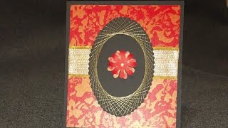 spirelli wreath card tutorial part 1  Reyyans Creation [upl. by Naasar]