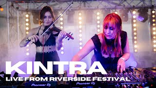 KINTRA  Violin Techno Duo  Riverside Festival Glasgow 2023  4K Live DJ Set [upl. by Fang392]