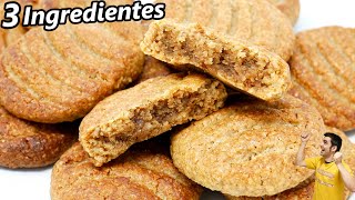 GALLETAS de NUEZ con 3 INGREDIENTES 😍🍪😱 CRUJIENTES afuera y muy BLANDAS DENTRO  Receta  742 [upl. by Chico326]