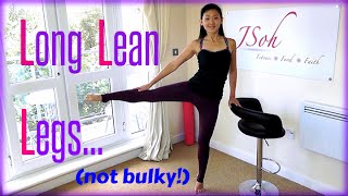 Long Lean Dancer Leg Exercises Not Bulky [upl. by Moriarty]