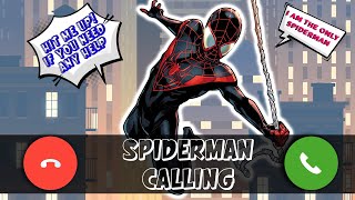 Fake Call Black Spiderman  Funny Phone Call Miles Morales [upl. by Hett401]