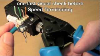 How to use the Cat 6 Speed Termination Tool [upl. by Annawit]