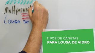 Tipos de Canetas para Lousa de Vidro Vídeo Longo [upl. by Madel]