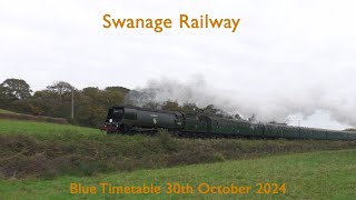 Autumn tints at Swanage Railway 301024 [upl. by Imrots]