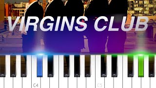 MC Virgins  Virgins Club Piano Tutorial [upl. by Barolet236]