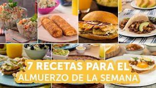 7 recetas para el almuerzo de la semana  Kiwilimón [upl. by Darleen827]