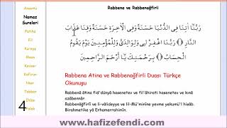 Rabbena Atina ve Rabbenağfirli Pekiştirme Çalışması  HafizefendiCom [upl. by Ahsitak]