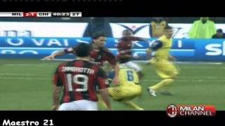 Ibrahimovic Dribbling and skill vs Chievo  16102010 [upl. by Byers411]