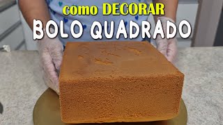 BOLO QUADRADOVOU ENSINAR A DECORAR CORRETAMENTE UM BOLO TEXTURIZADO QUADRADO PARISCAKEDESIGNER [upl. by Clyde]