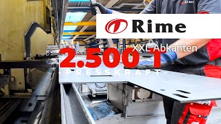 Abkanten  XXLAbkantpresse  Rime GmbH [upl. by Ahsimet]