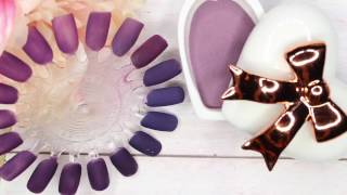 COMO HACER ACRILICOS EN TONOS MORADOSDIY PURPLE ACRYLICS [upl. by Adrell387]