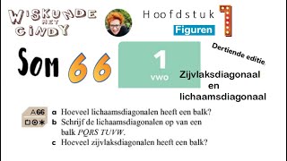 H1 V1 som 66 Hoeveel lichaamsdiagonalen heeft een balk Welke heeft PQRS TUVW hoeveel zijvlakken [upl. by Wilda]