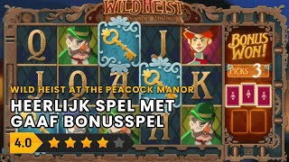 Gokkast Review Wild Heist at the Peacock Manor Thunderkick [upl. by Vary]