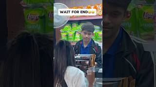 Best funny metro shop prank😂wait end😂funny shortvideo viralvideo metro youtubeshorts explore [upl. by Akoyin742]