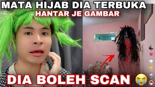 HIJAB MATA TERBUKAK😭 KORANG HANTAR JE GAMBAR AKU BOLEH TENGOKKAN😭 [upl. by Nitsur]