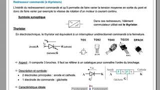 THYRISTOR intro pour redressement commandé [upl. by Rubio]