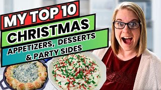 My Top 10 Christmas Appetizers Desserts and Holiday Sides  Easy amp Tasty Recipes [upl. by Paynter]