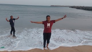 Muttom Beach ⛱  Relaxing amp Fun Vlog nanjilsisters 8178 [upl. by Calloway]