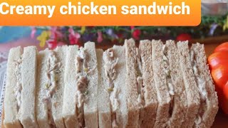 Creamy Chicken Sandwich Recipe  Pinoy Chicken Sandwich  Masarap pangbaon  Gilyns Channel [upl. by Sesylu]