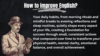 The Transformative Power of Daily Habits  Simple Spoken English  Graded Reader [upl. by Maxa881]