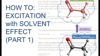 Avogadro with Gaussian Tutorial Fluorescence in Solvent PART1 [upl. by Dirtsa]