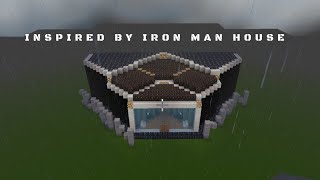 Minecraft How To Build a Modern House Inspired IRON MAN [upl. by Rask]