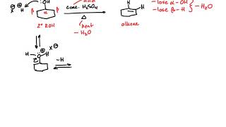 Synthesis of Alkenes by Dehydration of Alcohols  E1 Mechanism in Organic Chemistry [upl. by Neraa]