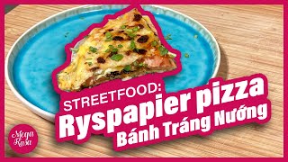 Die Ryspapier Pizza so maklik en vinnig om te maak Bánh Tráng Nướng [upl. by Kostival222]