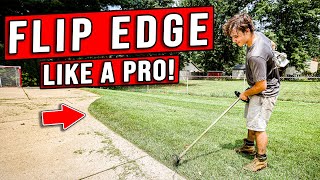 1 EASIEST Way To Edge A Sidewalk How The Pros Do It [upl. by Arodnahs979]