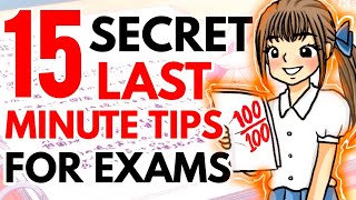 15 SECRET TOPPERS STUDY TIPS TO SCORE HIGHEST IN EVERY EXAM  100100 LAST MINUTE EXAM TIPS [upl. by Aerdnad]