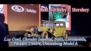 2024 RM Sothebys Hershey Video 5 [upl. by Sams]