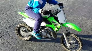 Top speed runs on the 2017 kawasaki KX65 This bike is fast [upl. by Sharla]