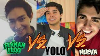 🎵RAP de FERNAN vs Revolución de YOLO vs Rap de Hueva😮 [upl. by Malvie195]