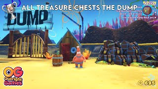 Treasonous Treasure All 30 Treasure Chests Locations at The Dump  THE PATRICK STAR GAME [upl. by Ecnarwal52]