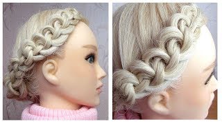 Tuto coiffure cheveux mi longs 🌷 tresse des noeuds 🌷 Knotted Braid Tutorial [upl. by Eelarbed]