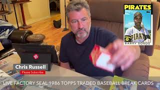 1986 Topps Traded Baseball Factory Sealed Break [upl. by Odinevneib618]