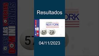 LOTERIA NEW YORK Tarde RESULTADOS DE HOY [upl. by Eniortna]