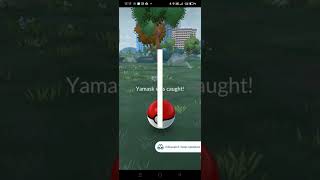 My TwentyEighth Pokémon GO Video Catching Yamask Ghost Type Pokémon PokemonGO [upl. by Inafetse]