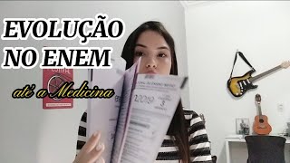 Minha EVOLUÇÃO de notas e acertos no ENEM até passar em Medicina [upl. by Aicenet]