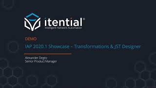 Itential 20201 Introducing Data Transformation Capabilities [upl. by Ilrahs]