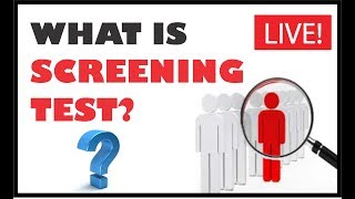 WHAT IS SCREENING TEST  क्या होता है SCREENING TEST [upl. by Notnirt]