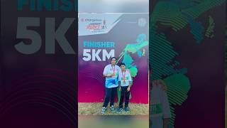 1st Marathon 5km Finisher shorts shortsfeed viralvideo trending marathon run ytshorts yt [upl. by Alol608]