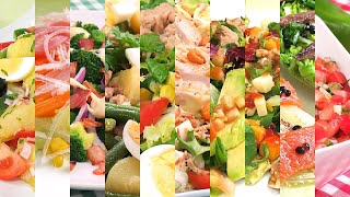 10 recetas de ENSALADAS fáciles y RAPIDAS de hacer [upl. by Pollie101]